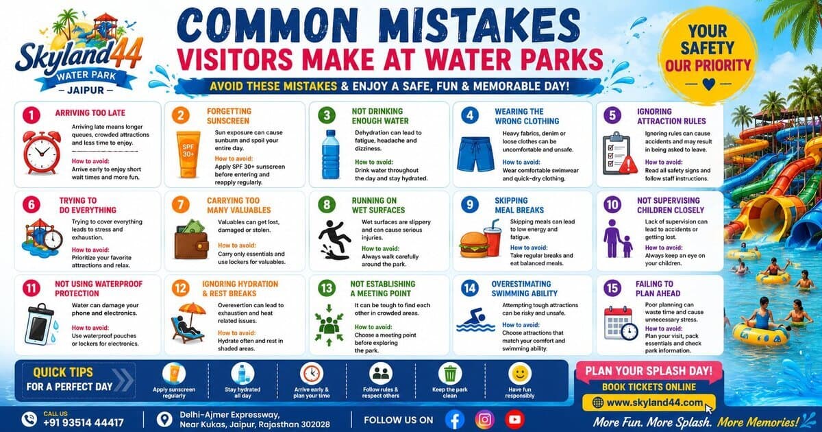 Common Mistakes Visitors Make at Water Parks (And How to Avoid Them)